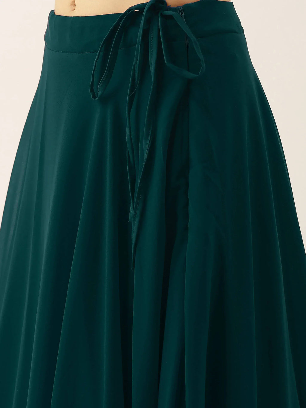 Tulsi Art Beautiful Green Thread Work Georgette Festival Wear Lehenga Choli | Grocsy