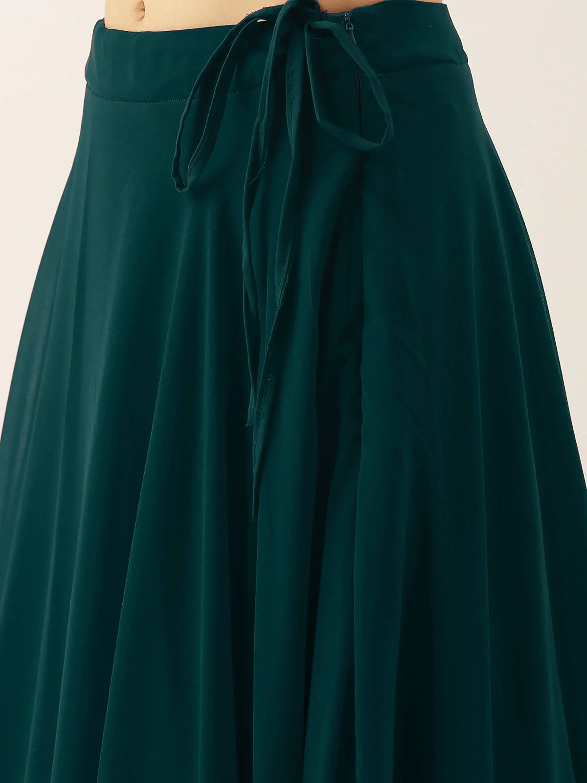Tulsi Art Beautiful Green Thread Work Georgette Festival Wear Lehenga Choli | Grocsy