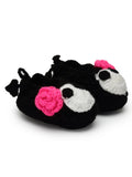 Chutput Kids Woollen Hand Knitted Cartoon Face Detailed Booties - Black | Grocsy