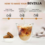 Bevzilla Assorted Flavours Instant Coffee Cubes Pack with Organic Date Palm Jaggery | Grocsy