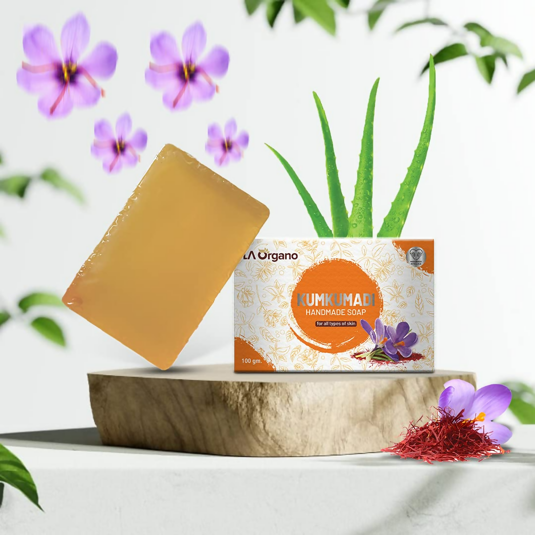 LA Organo Kumkumadi Handmade Natural Bath Soap | Grocsy