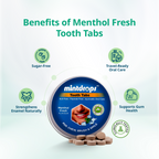 Mintdrops Premium Tooth Tabs - Menthol Fresh Flavour | Grocsy