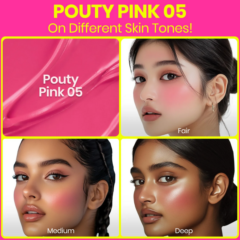 NY Bae Dewy Creme Blush – Pouty Pink 05 | Grocsy