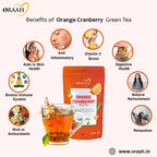 Oraah Cranberry Orange Green Tea | Grocsy