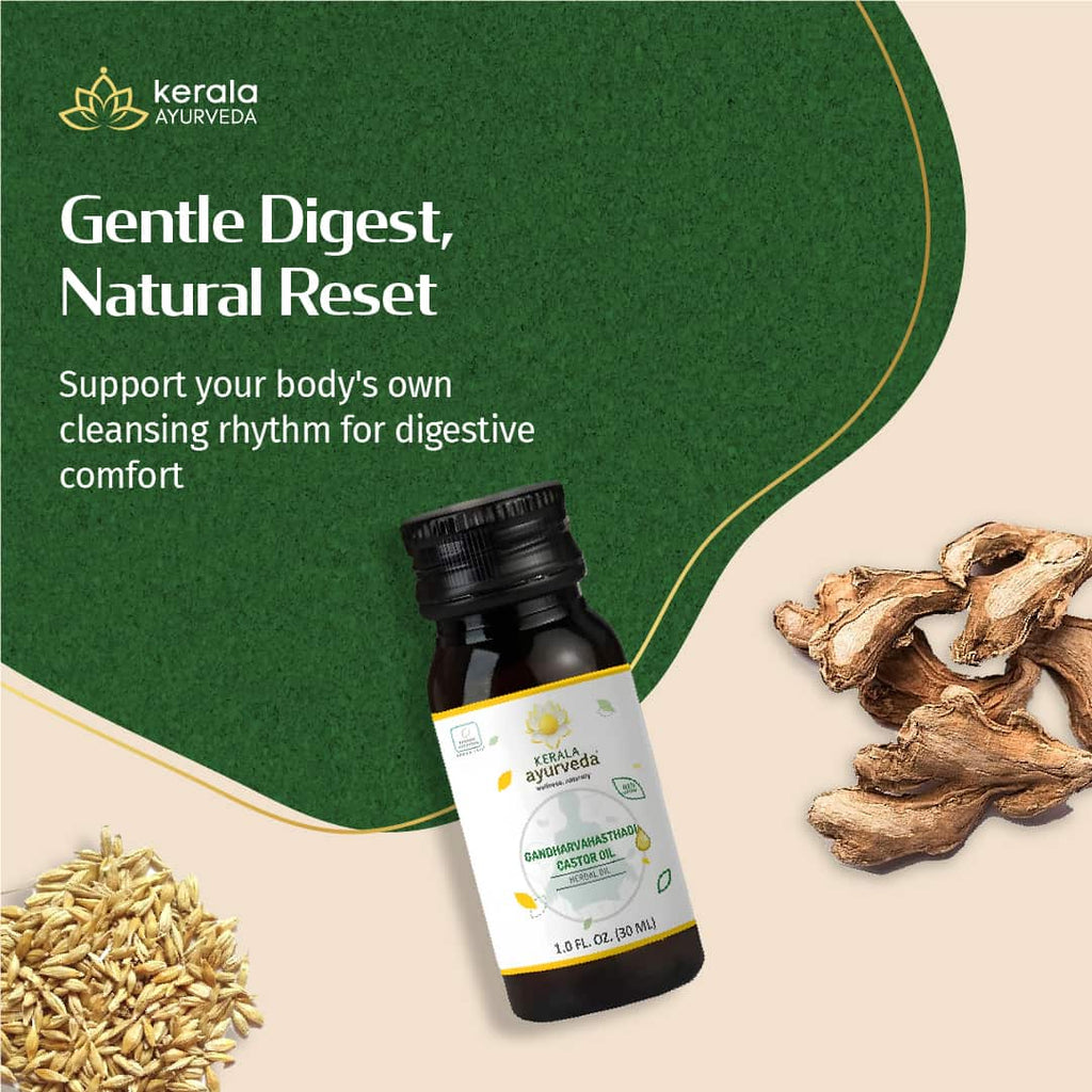Kerala Ayurveda USA Gandharvahasthadi Castor Oil | Grocsy