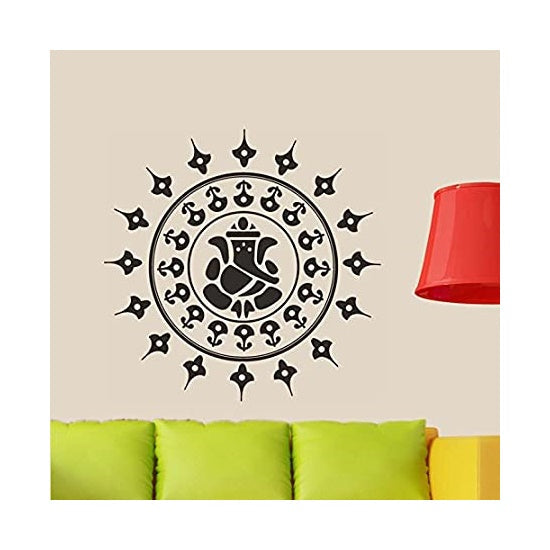 Ganesha Motif Wall Sticker | Grocsy