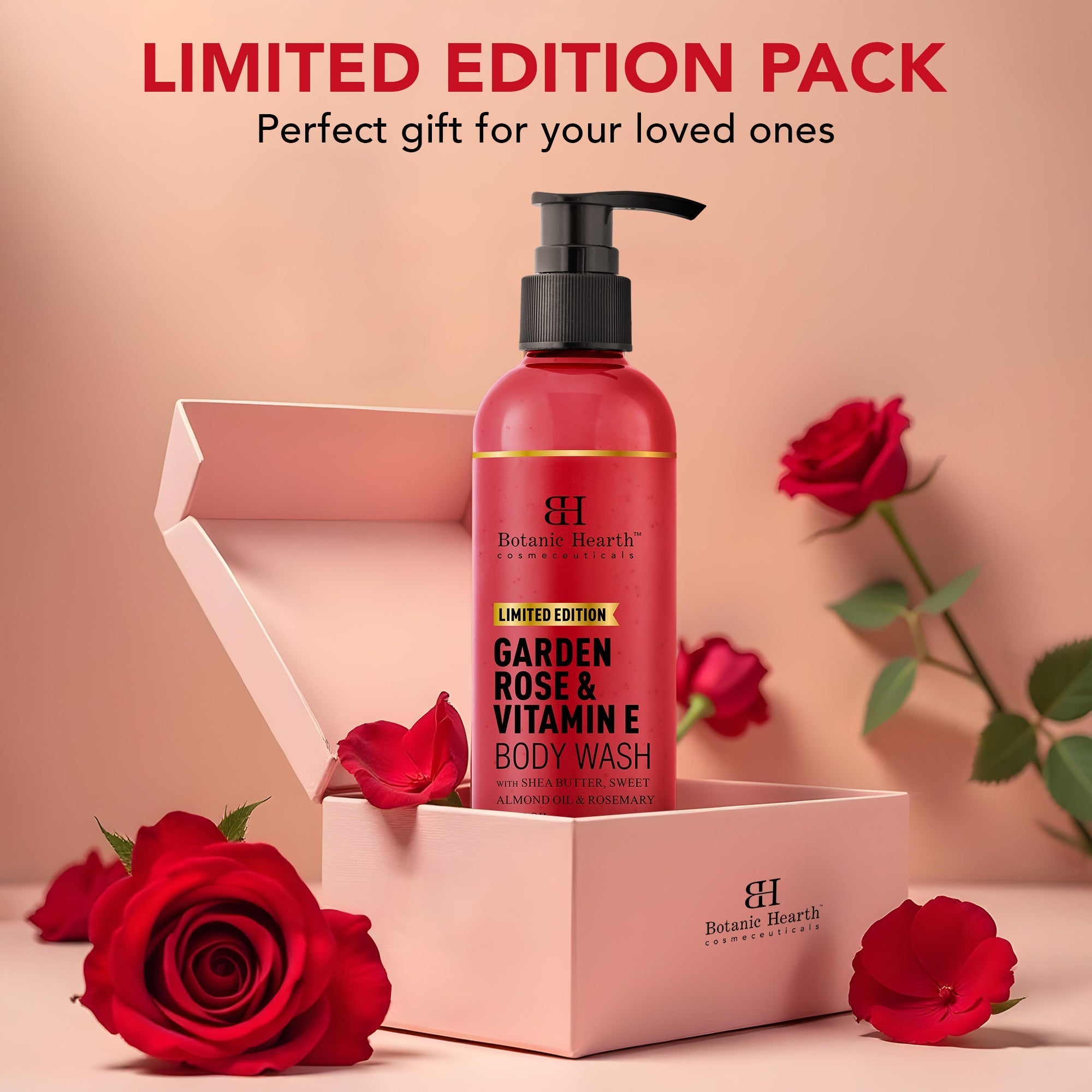 Botanic Hearth Garden Rose & Vitamin E Body Wash | Grocsy