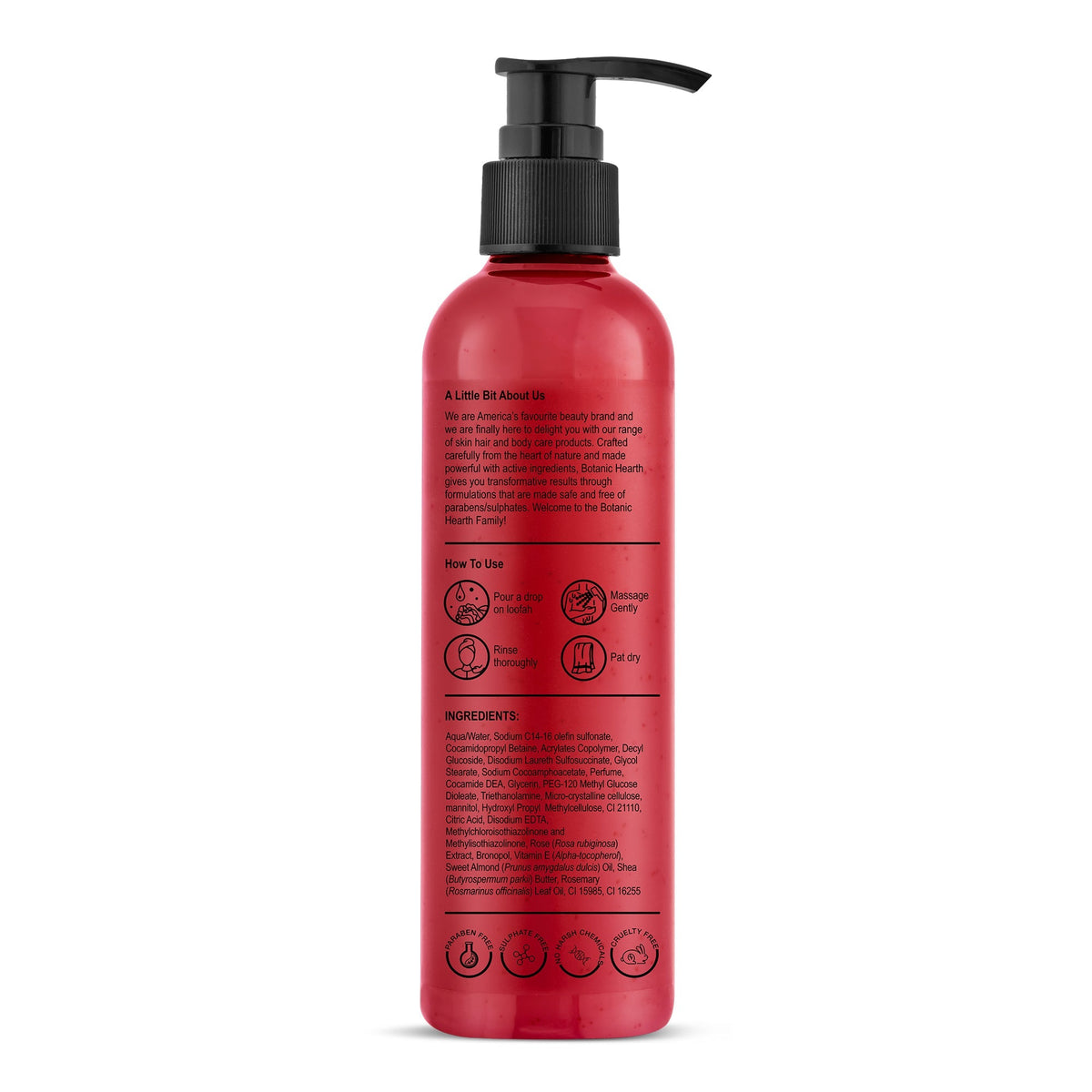 Botanic Hearth Garden Rose & Vitamin E Body Wash | Grocsy