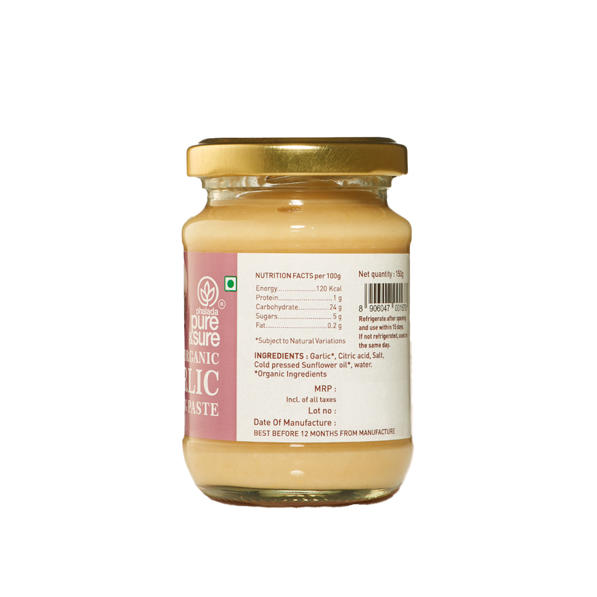 Pure & Sure Organic Garlic Paste | Grocsy