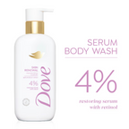 Dove 4% Restoring Serum With Retinol Skin Renewal Bodywash | Grocsy