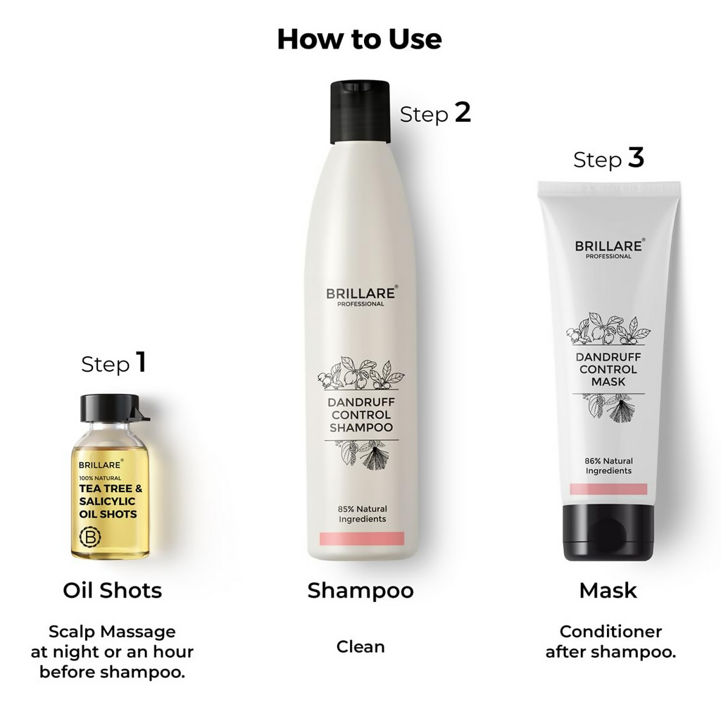 Brillare Anti Dandruff Treatment Combo | Grocsy