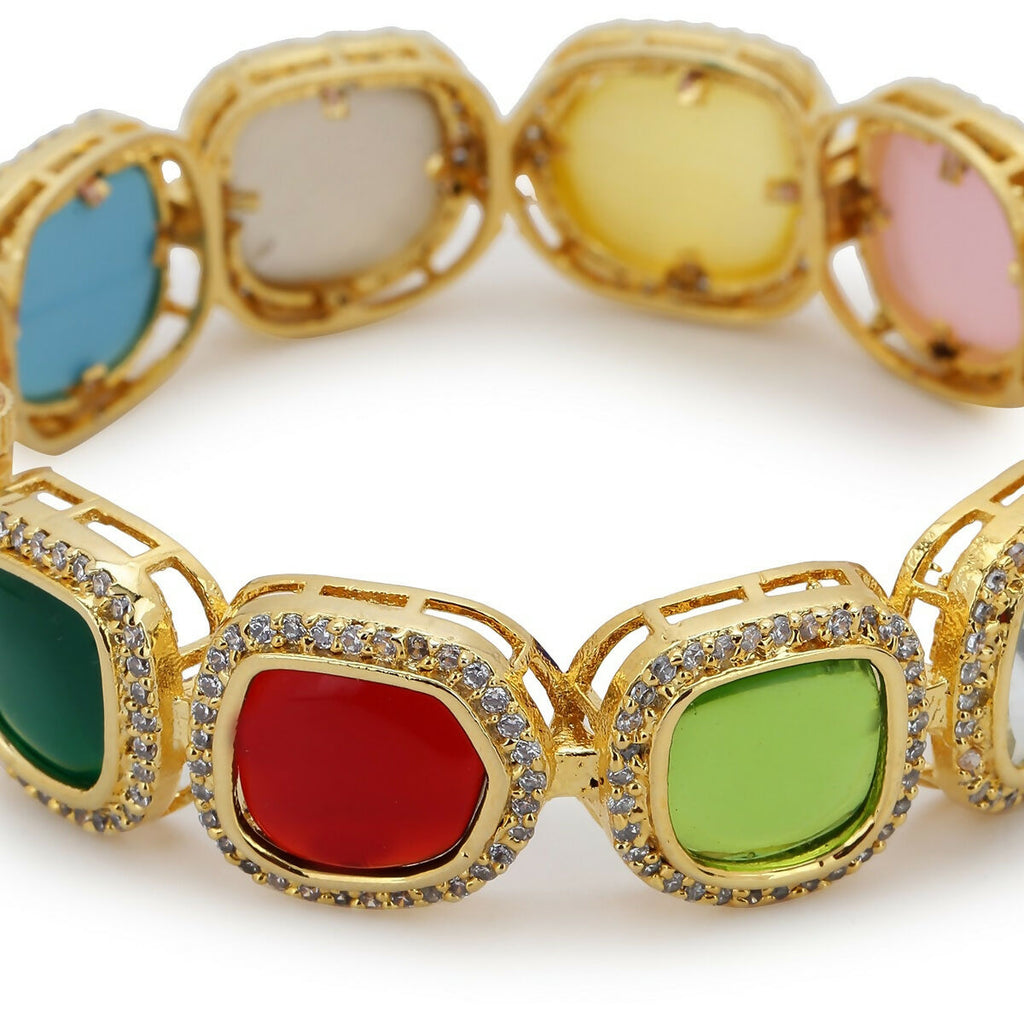 Navratan Bangle- Ruby Raang | Grocsy