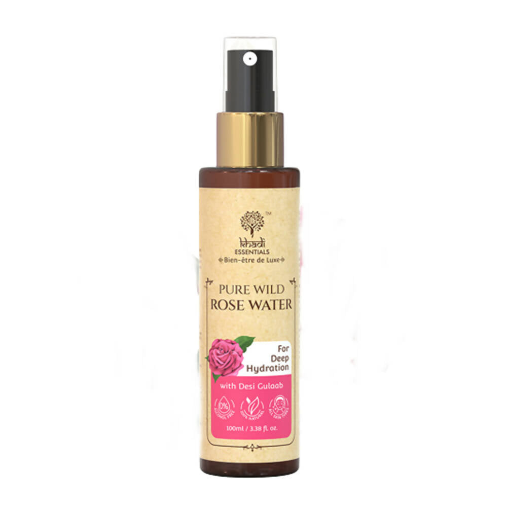 Khadi Essentials 100% Pure Wild Rose Water | Grocsy