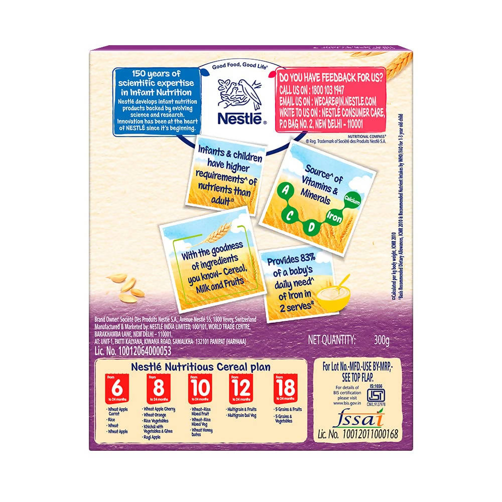 Nestle Cerelac Baby Cereal with Milk, 5 Grains & Fruits From 18 to 24 Months | Grocsy