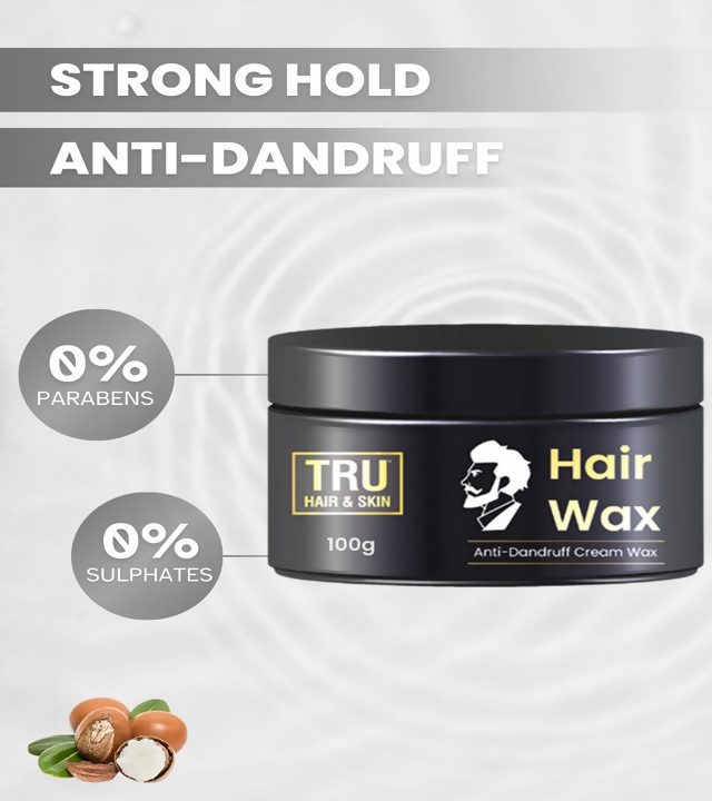Tru Hair & Skin Strong Hold For 12-Hours Hair Wax Cream with Argan Oil | Grocsy