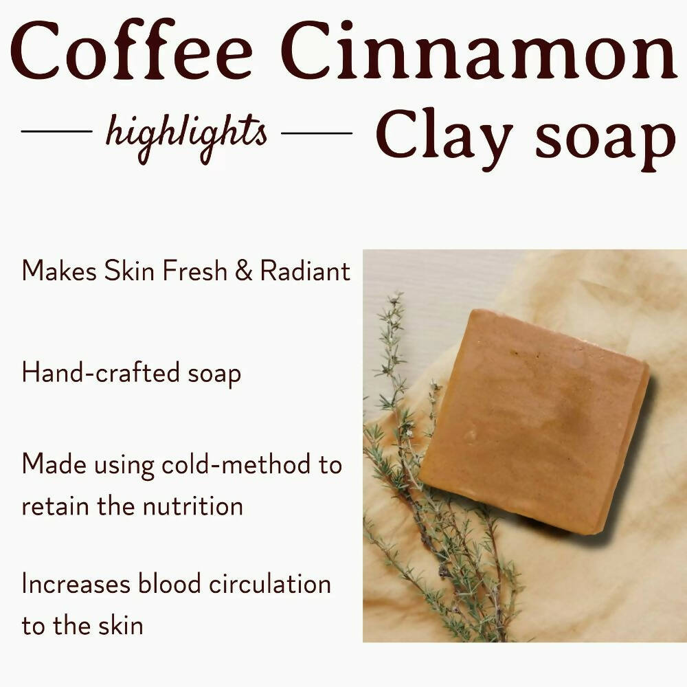 Mitti Se Coffee Cinnamon Clay Handcrafted Soap | Grocsy