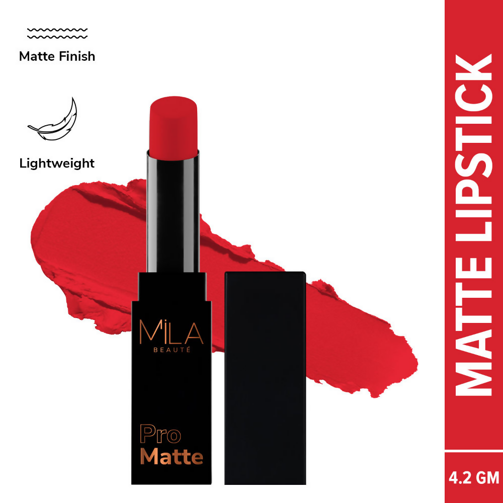 Mila Beaute Pro Matte Long Lasting Creamy Matte Finish Lipstick - Rekha | Grocsy
