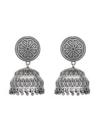 Joban Fashion Women Silver Tone Brass Brass Jhumka | Grocsy