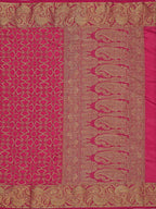 Mimosa Women's Pink Patola Art Silk Saree | Grocsy
