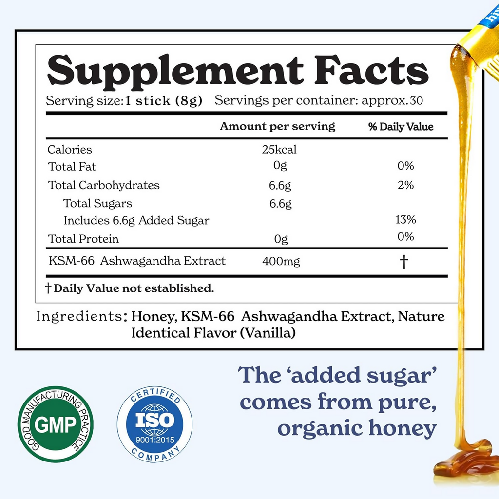 Better Alt KSM-66 Ashwagandha Honey Sticks | Grocsy