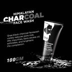 Qraa Men Himalayan Charcoal Purifying Face Wash | Grocsy