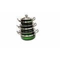 STAINLESS STEEL GREEN COLOR COOKWARE WITH LID | Grocsy