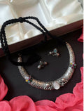 Joban Fashion Women Multi Monalisa Stone Oxidized Choker With Earring Set | Grocsy