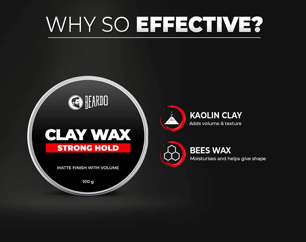 Beardo Hair Clay Wax - Strong Hold | Grocsy