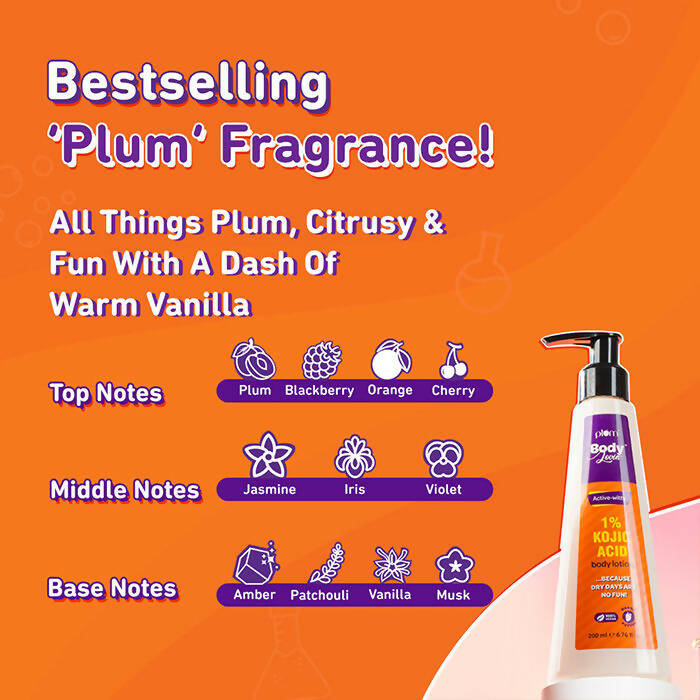 Plum BodyLovin Active-witty 1% Kojic Acid Body Lotion | Grocsy