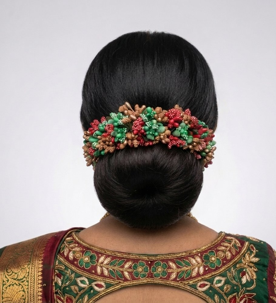 Multicolor Pollens Bridal Gajra | Grocsy