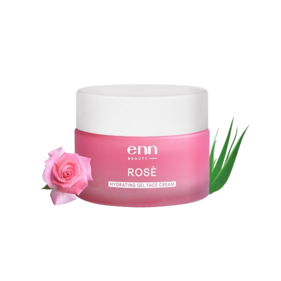 Enn Rose Ultra Light Hydrating Gel Face Cream Moisturizer For Soft & Glowing Skin With Rose Oil | Grocsy