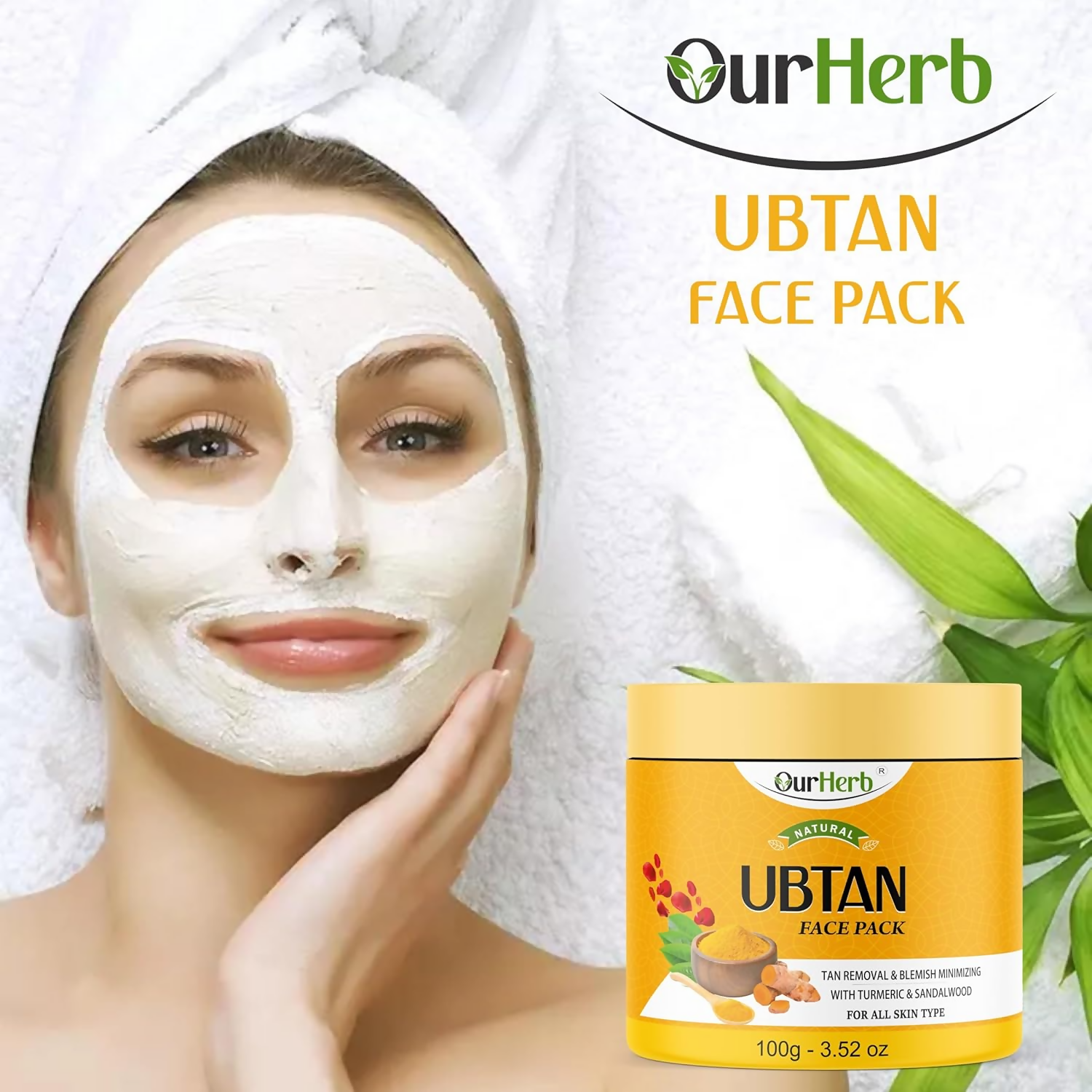 OurHerb Ubtan Face Pack For Glowing Skin | Grocsy