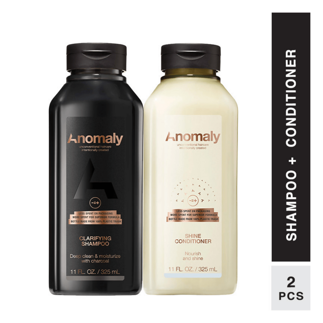 Anomaly by Priyanka Chopra Clarifying Shampoo & Shine Conditioner Combo | Grocsy