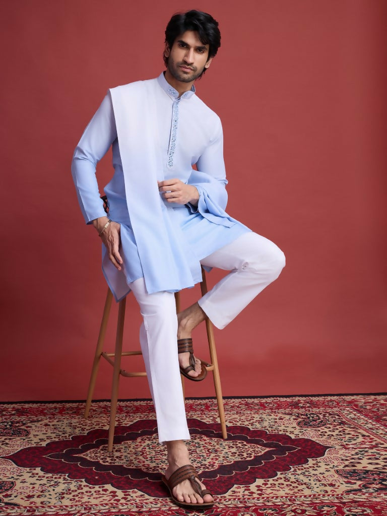 Vastranavya Exclusive Festival Wear Viscose Real Mirror Work Kurta with Dupatta Collection | Grocsy