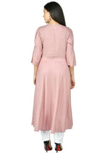 Joban Fashion Rose Gold Cotton Rayon Kurta Set | Grocsy