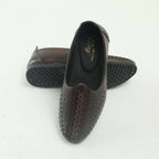 Tiny Bugs Boys Party & Ethnic Wear Mojari - Dark Brown | Grocsy