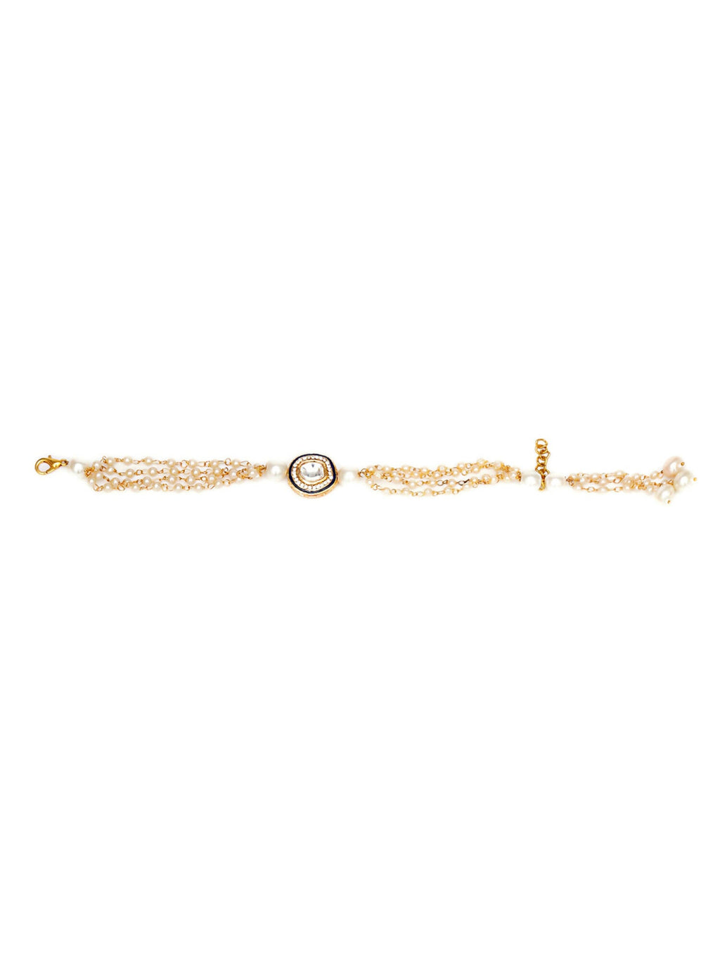 Designer kundan Rakhi - Ruby Raang | Grocsy