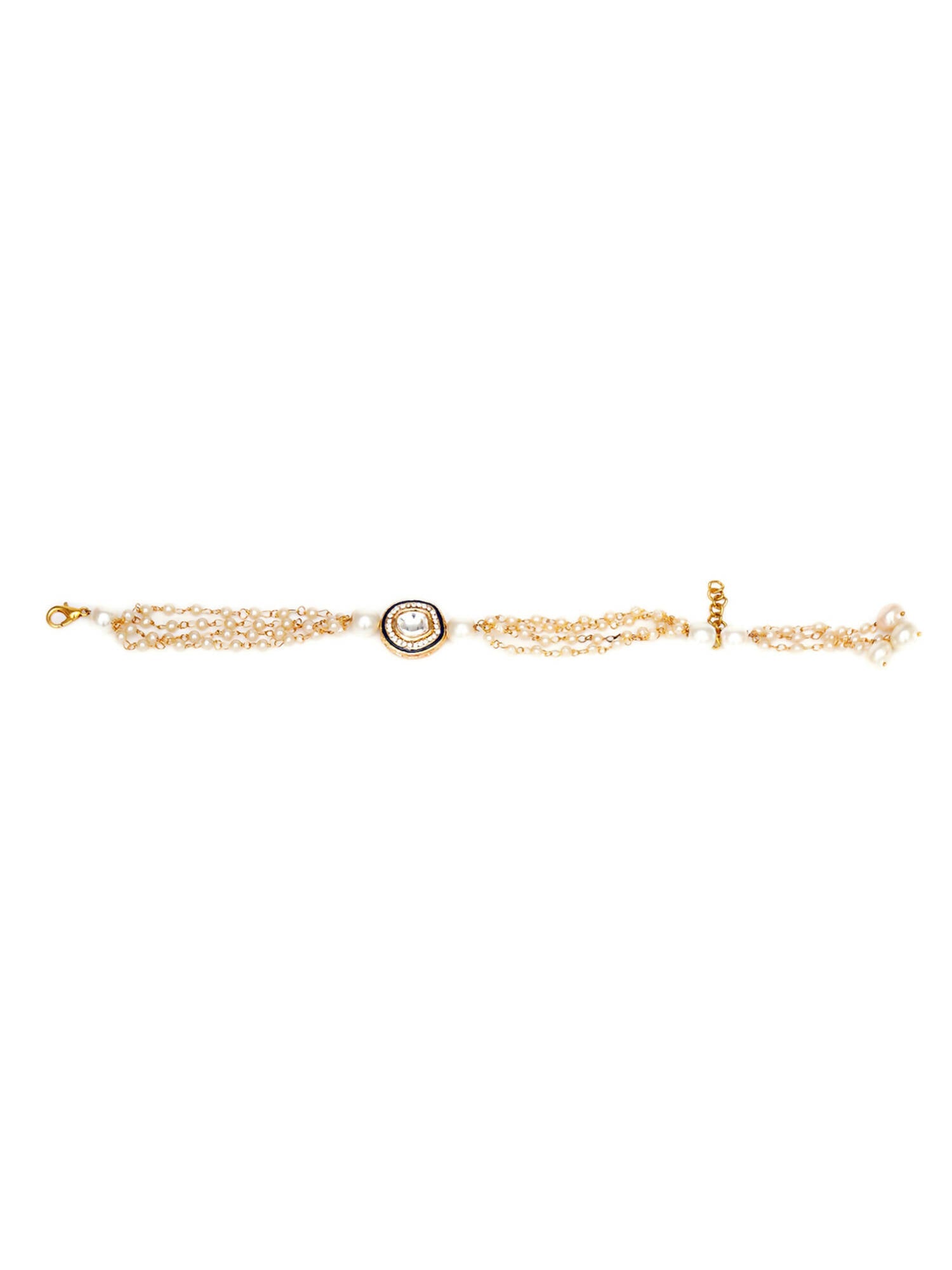 Designer kundan Rakhi - Ruby Raang | Grocsy