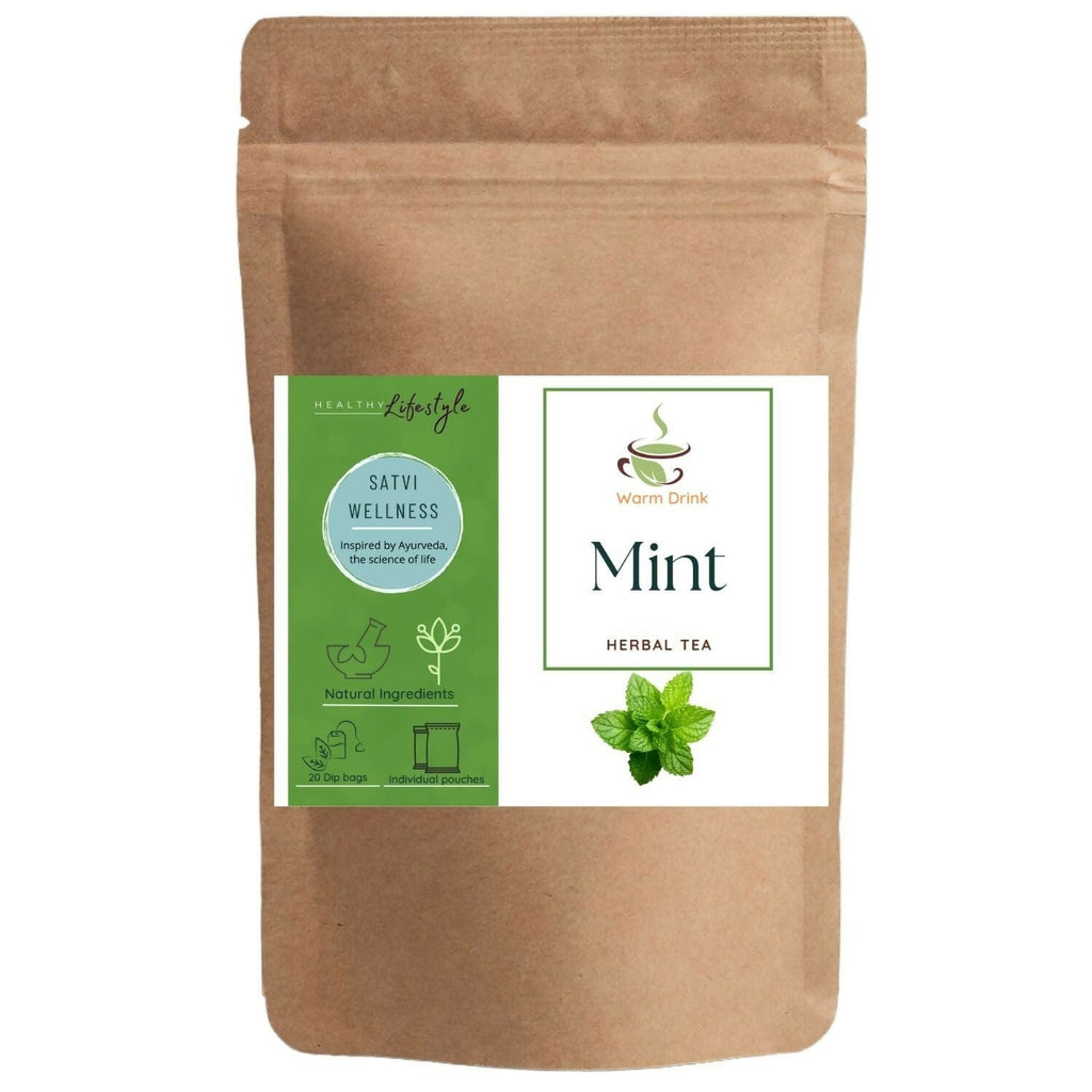 Satvi Wellness Mint Tea | Pudina Tea Bags | Grocsy