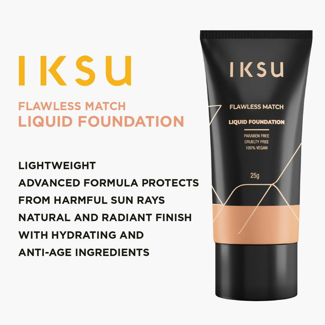 IKSU Flawless Match Liquid Foundation - Honey Light | Grocsy