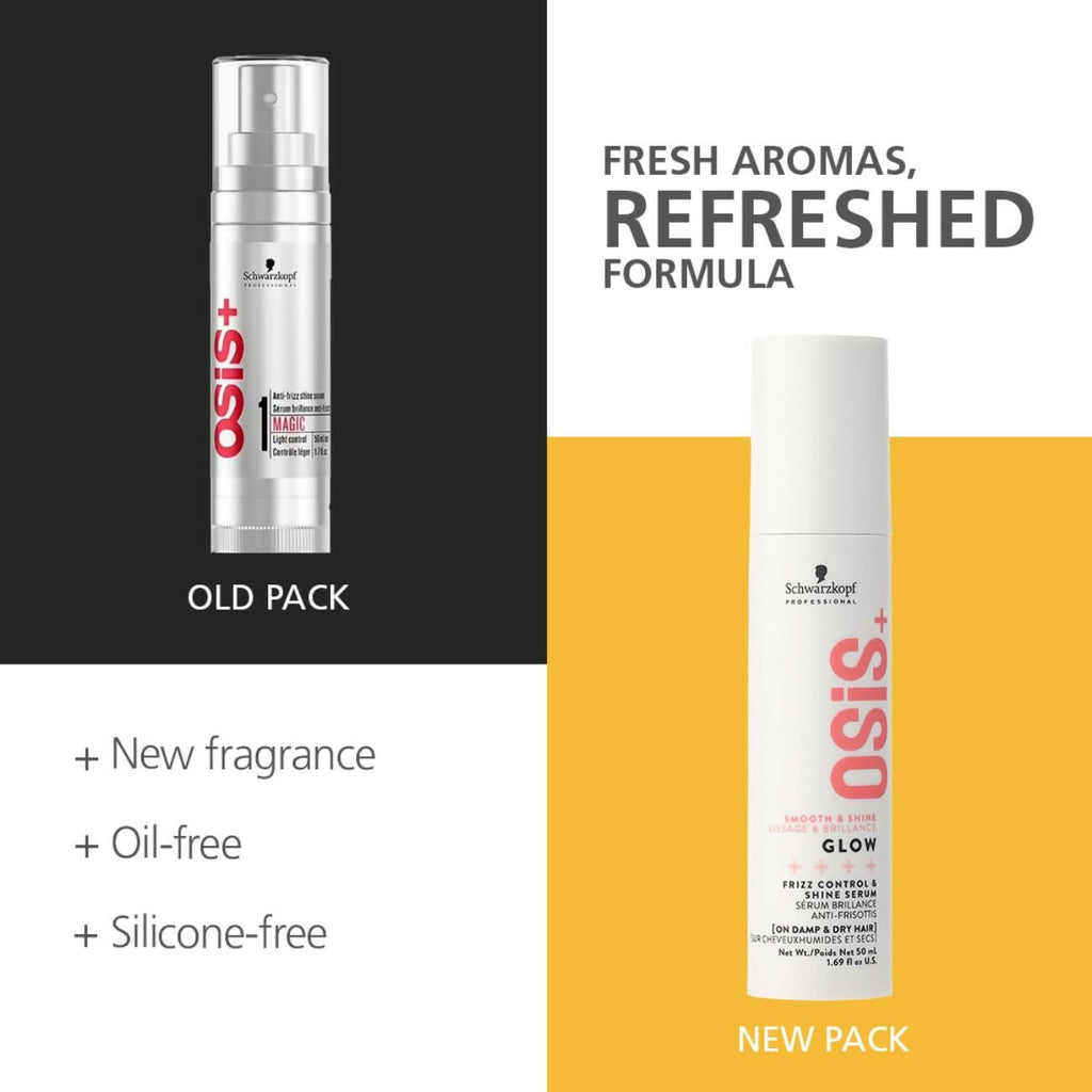 Schwarzkopf Professional OSiS+ Glow Anti-Frizz Shine Serum | Grocsy