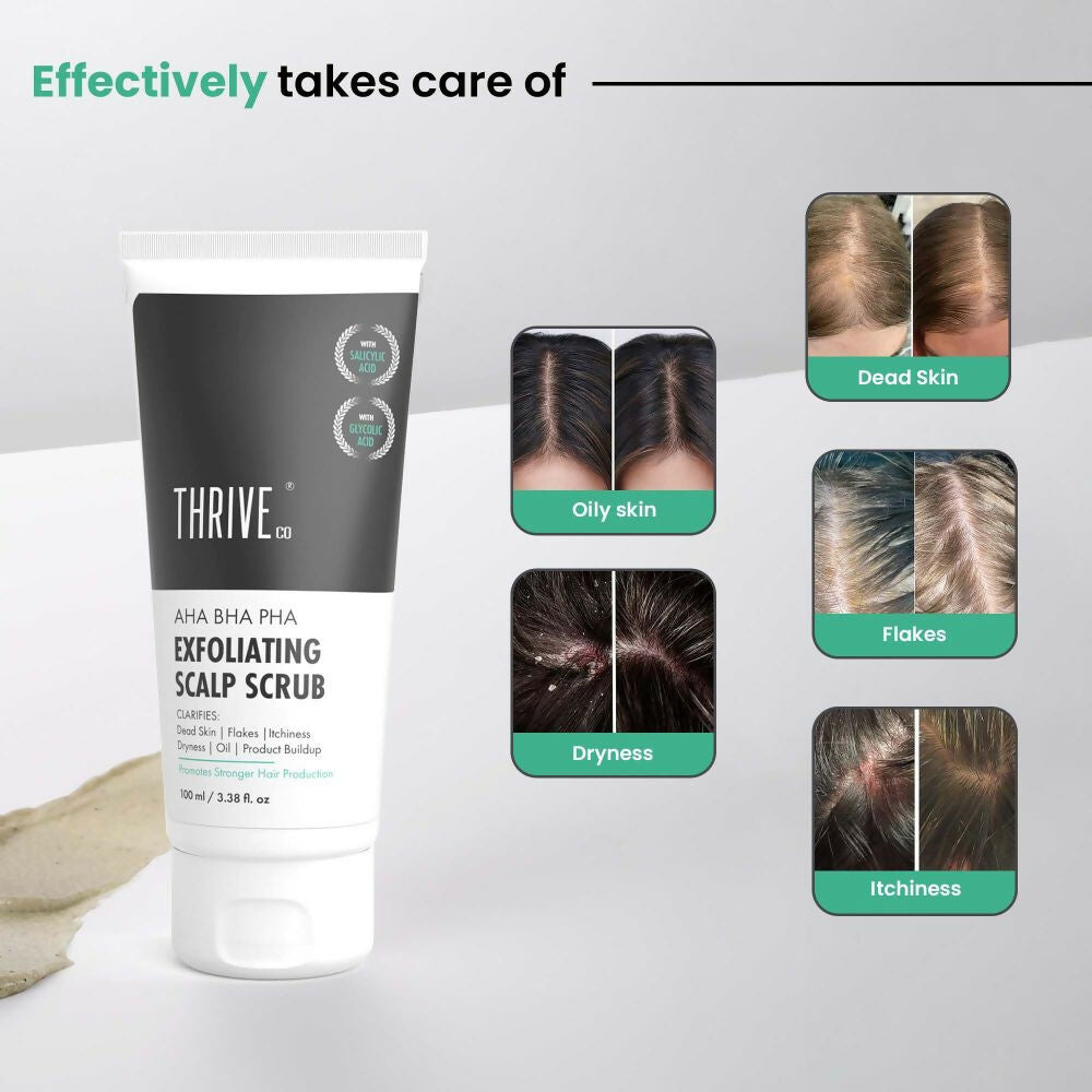 ThriveCo AHA BHA PHA Exfoliating Scalp Scrub | Grocsy