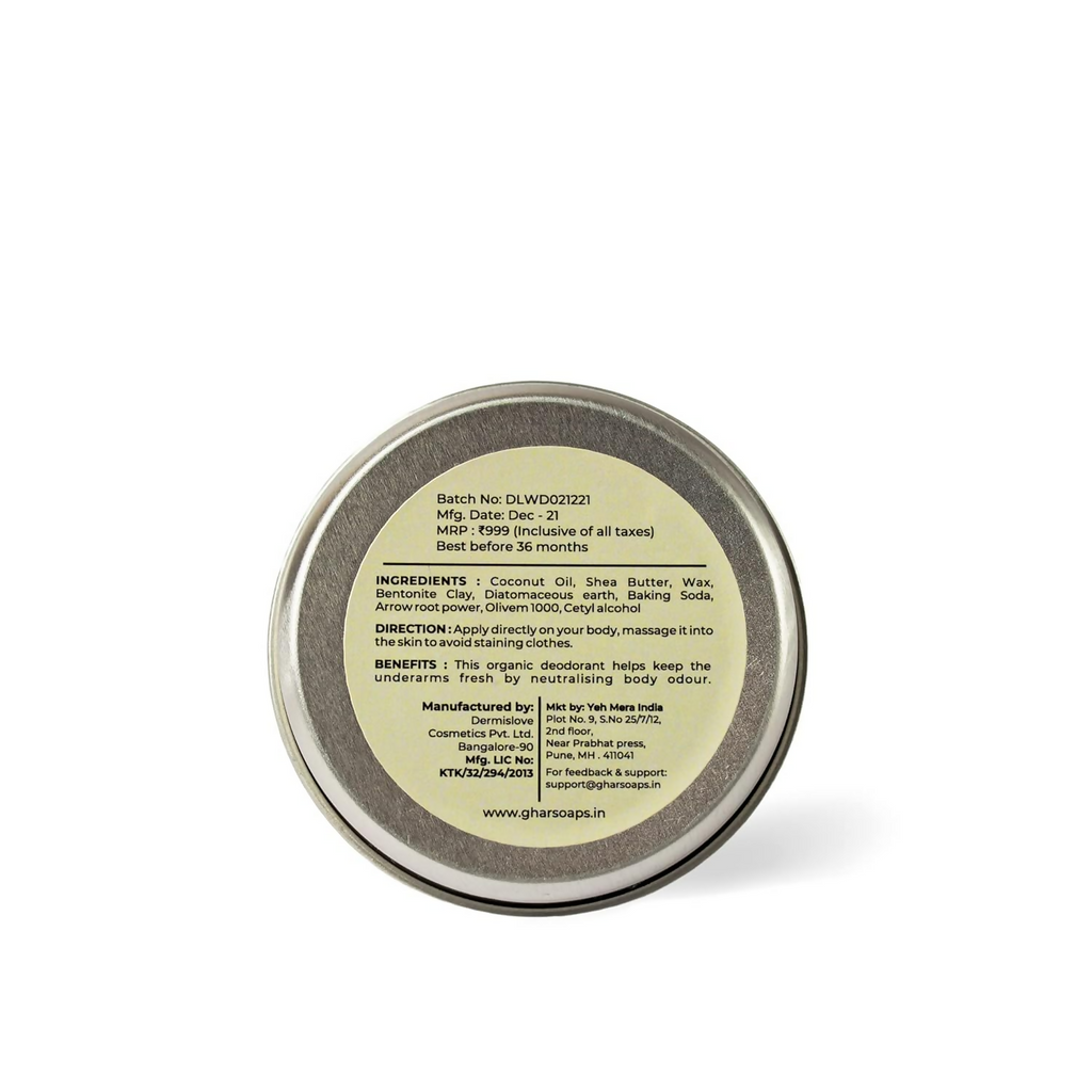 Ghar Soaps Organic Deodorant For Women And Men (Strawberry) | Grocsy