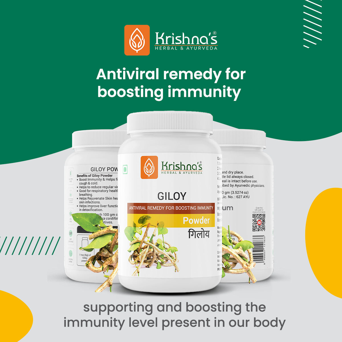 Krishna'S Herbal & Ayurveda Giloy Powder | Grocsy