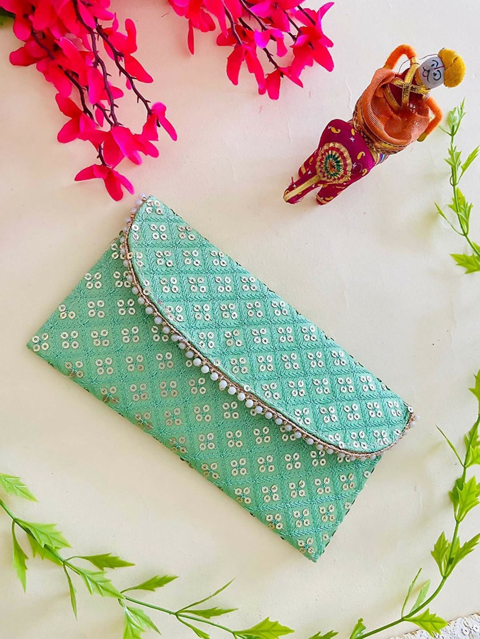 Joban Fashion Bridal Purse - Green | Grocsy