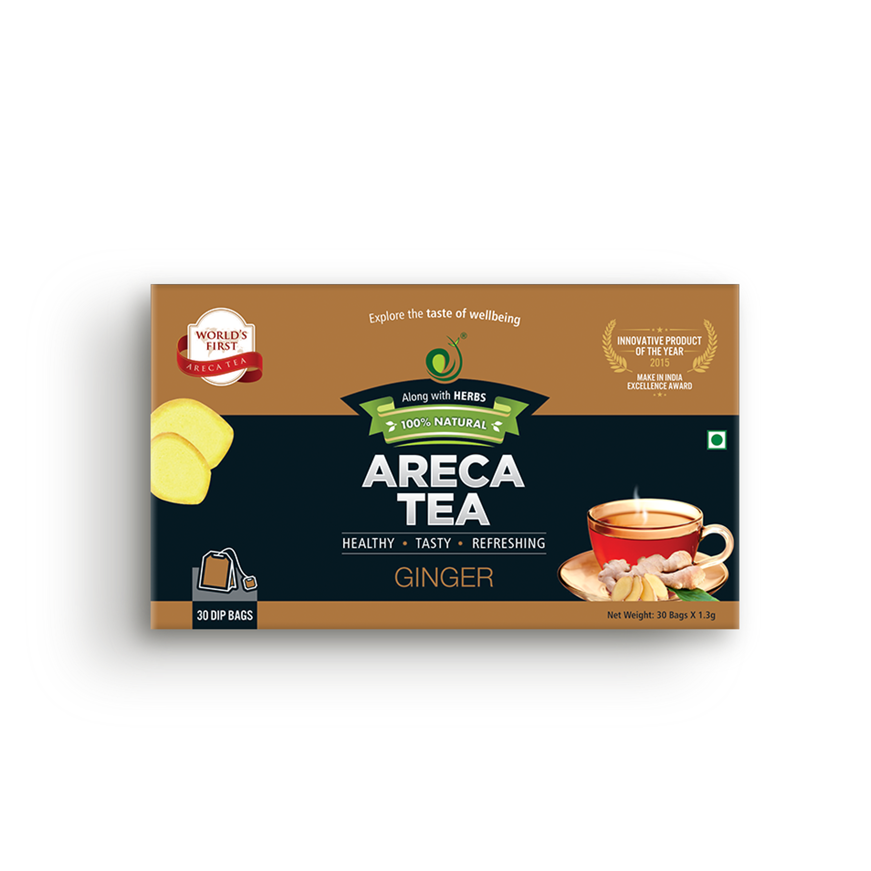 Green Remedies Areca Tea Ginger | Grocsy