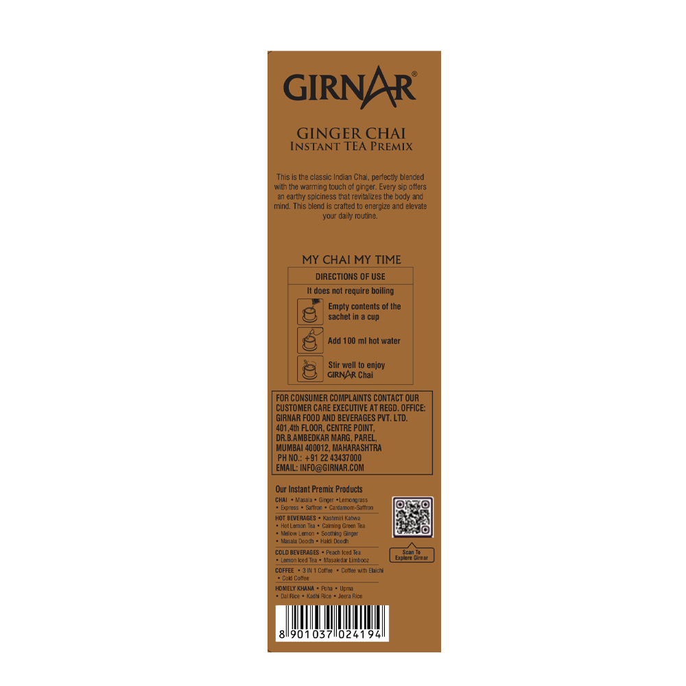 Girnar Instant Tea Premix With Ginger | Grocsy