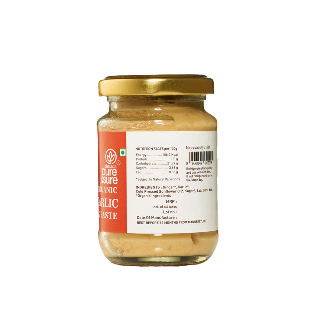 Pure & Sure Organic Ginger Garlic Paste | Grocsy