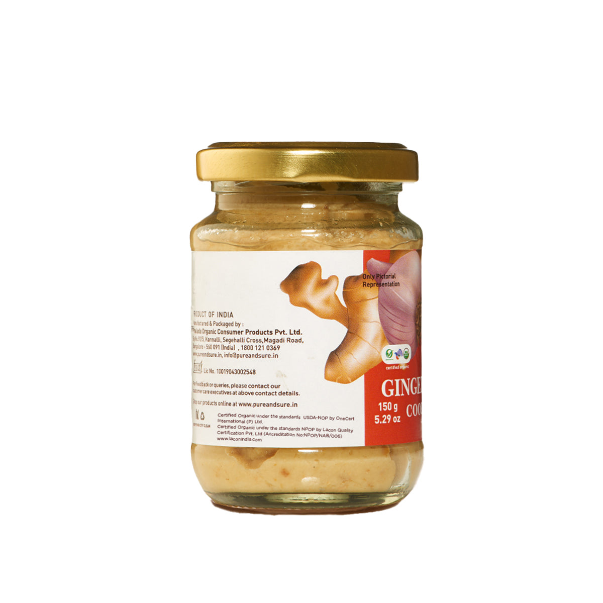 Pure & Sure Organic Ginger Garlic Paste | Grocsy