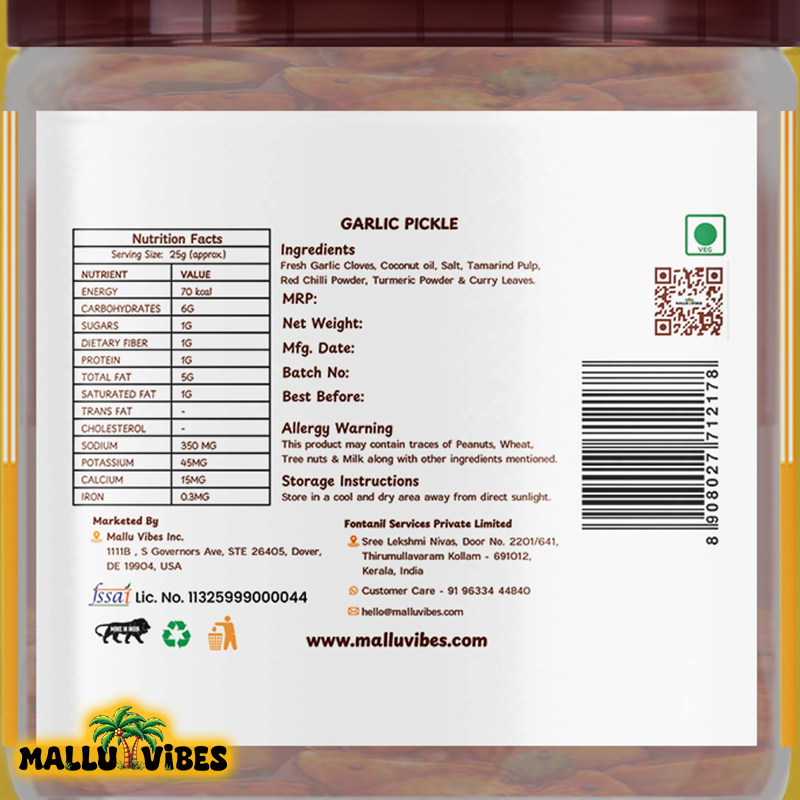 Mallu Vibes Ginger Pickle | Grocsy